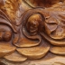 Tượng Phật Di Lặc Ngồi Dưới Gốc Tùng Cổ Thụ - Gỗ Nu